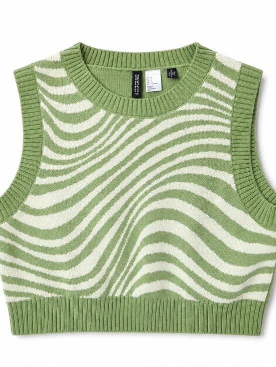 H&M Tops - H&M Lime Green Knit Sweater Vest